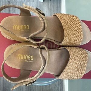 Munro Woven Tan Sandals